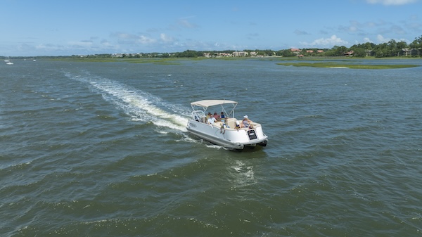 Pontoon in the waterway