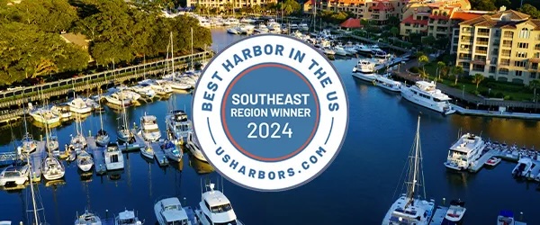 aerial view of boats in the water with the Southeast Region Winner logo on top